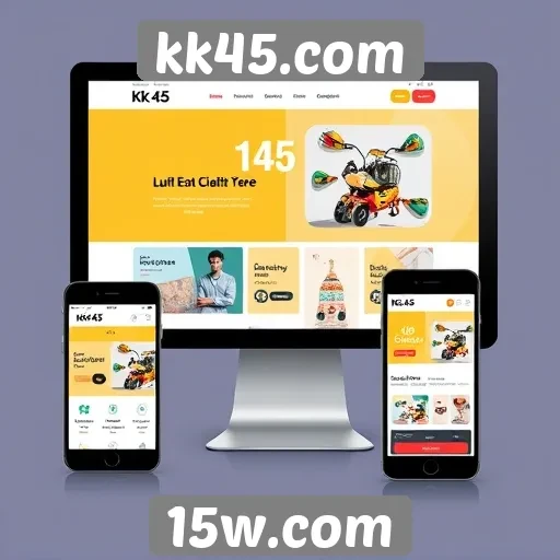 Acessibilidade e design responsivo do site kk45.com